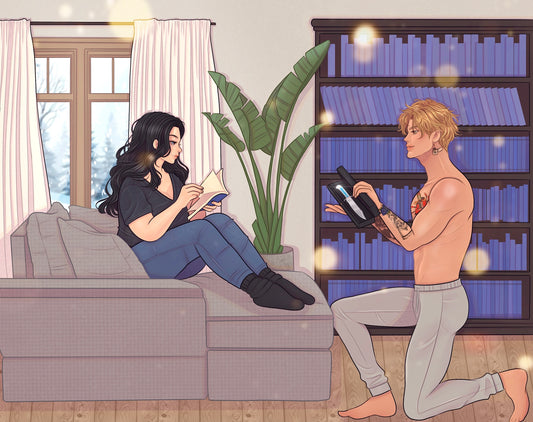 SFW scene of gift