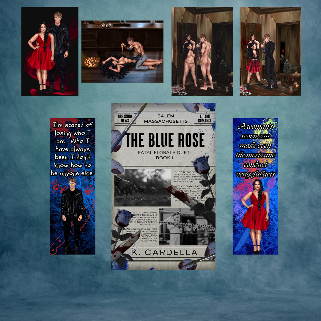 The Blue Rose with Art